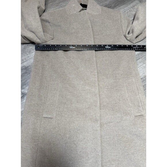 Cinzia Rocca Icons Oatmeal Wool/Cashmere Coat Inverted Notch Collar NWT Size 6 - Picture 11 of 16